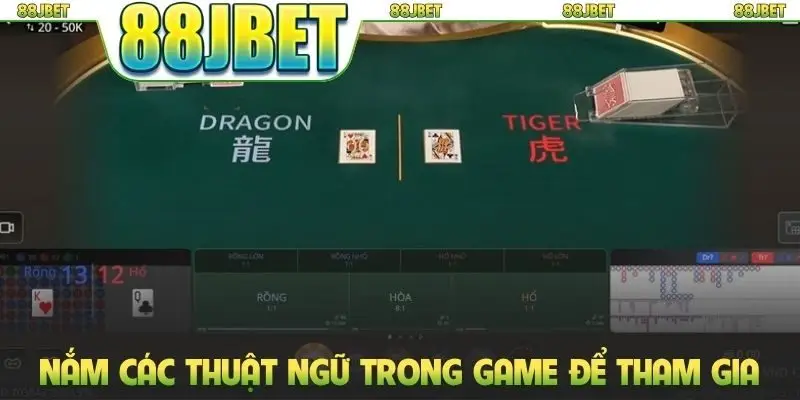 Rồng Hổ 88jbet - Game Giải Trí Đẳng Cấp Đáng Thử Nhất 2026 3 Nắm chắc các thuật ngữ trong game để tham gia
